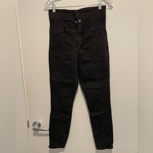 Forever 21 Black High-Waisted Jeans